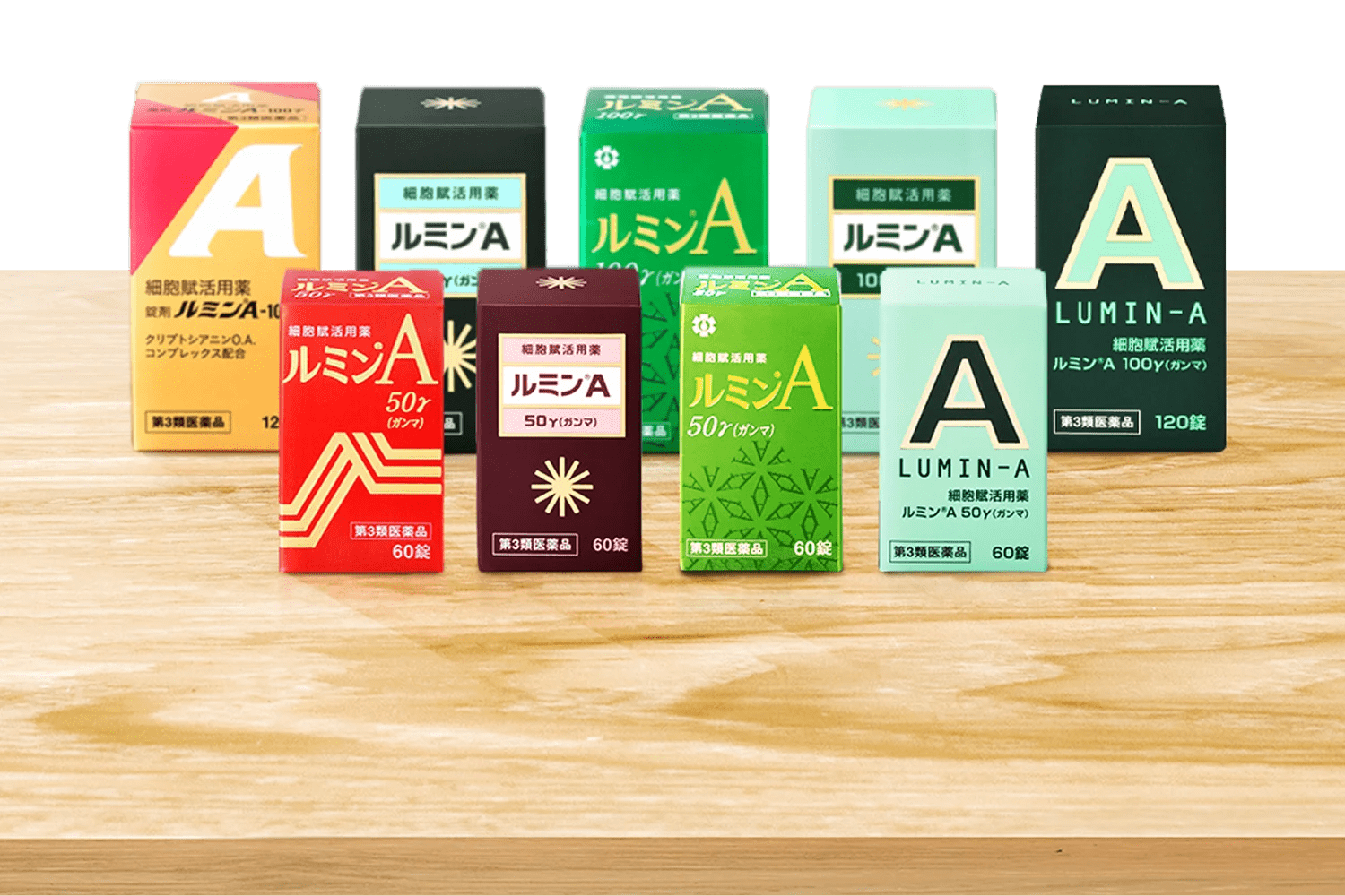 複数のルミン&reg;A製品パッケージ