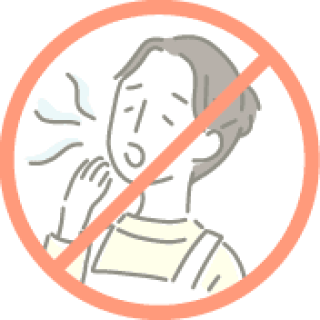 眠気や口の渇きが起きにくいことを表すイラスト